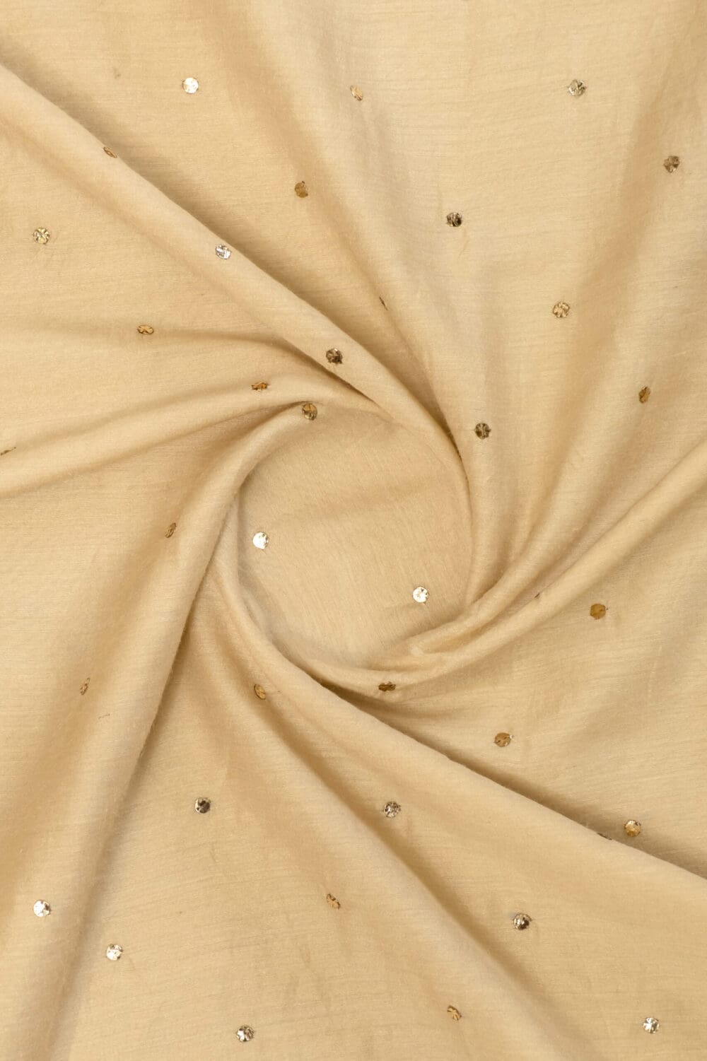 Tussar Silk Mukaish Fabric