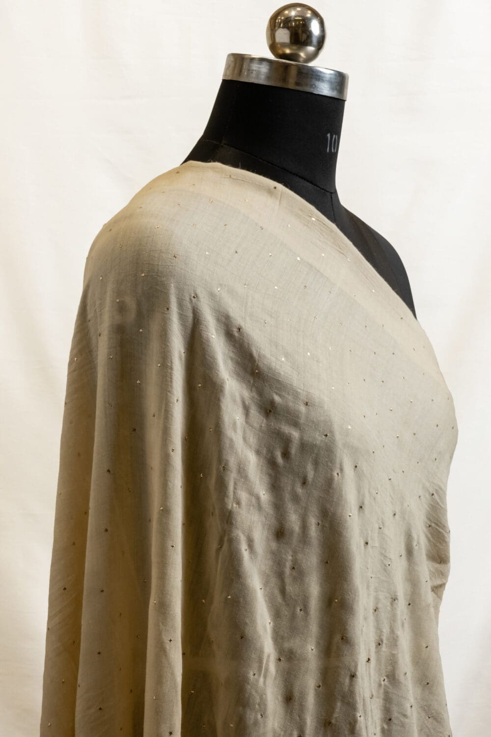 Tussar Silk Mukaish Fabric - Image 2