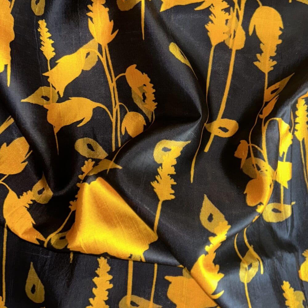 Italian Raw Silk Print
