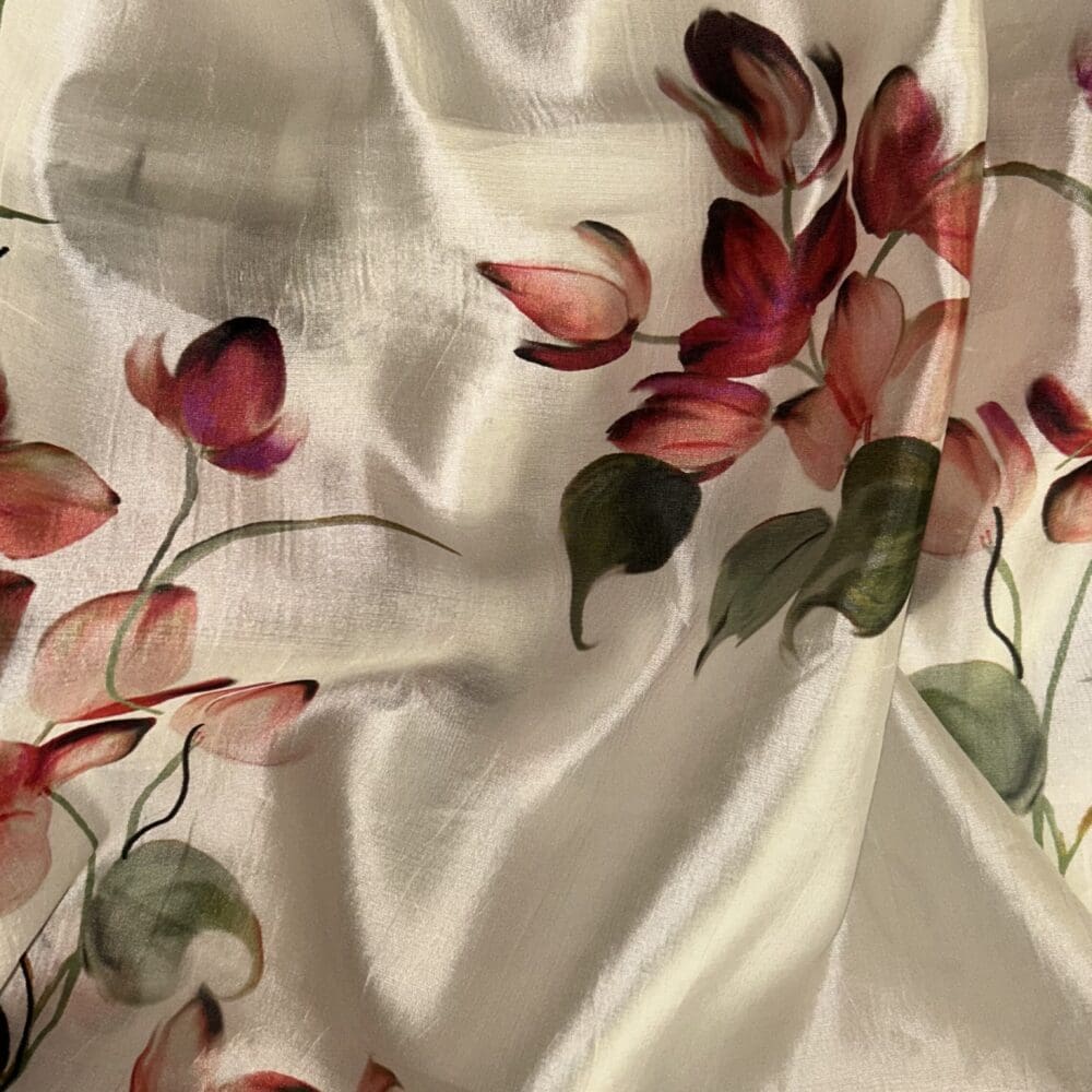 Italian Raw Silk Print