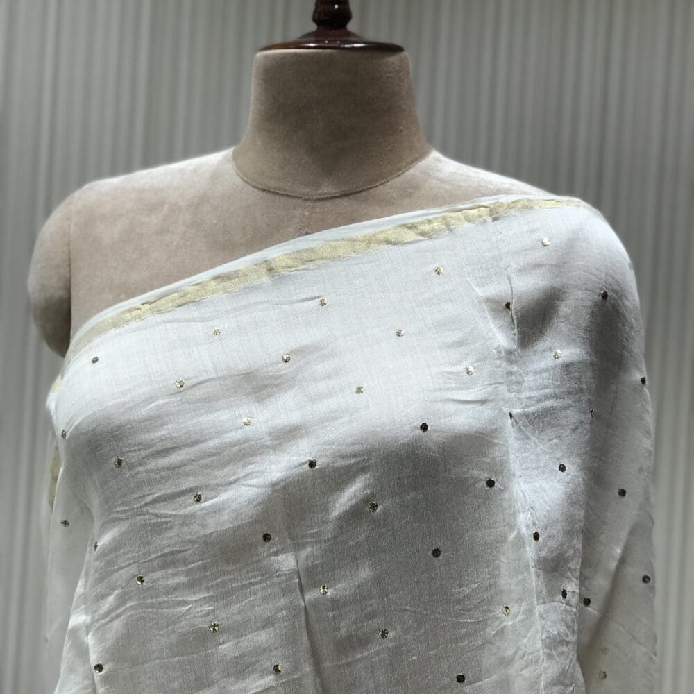 Mukaish Dupatta | Chanderi Silk