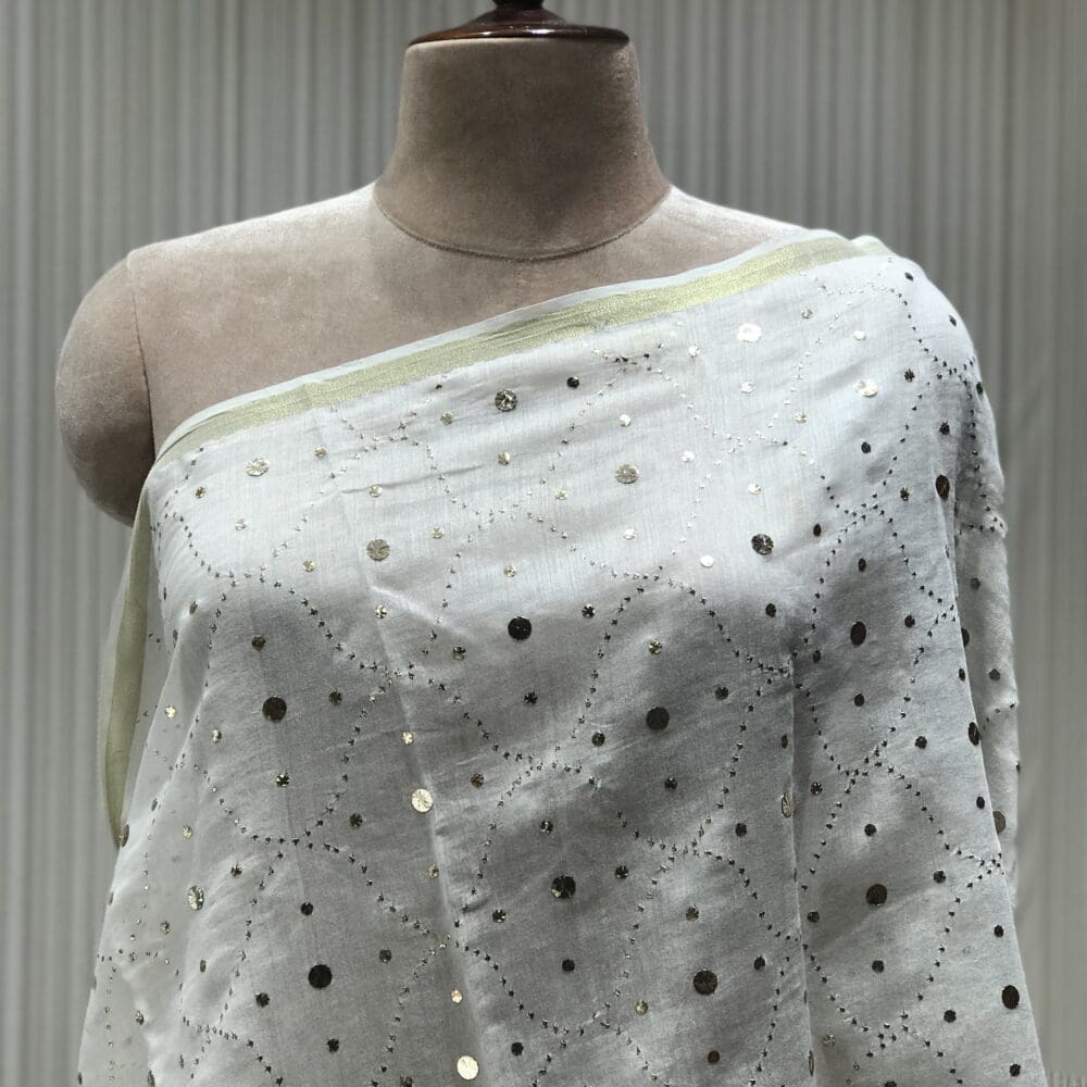 Mukaish Dupatta | Chanderi Silk