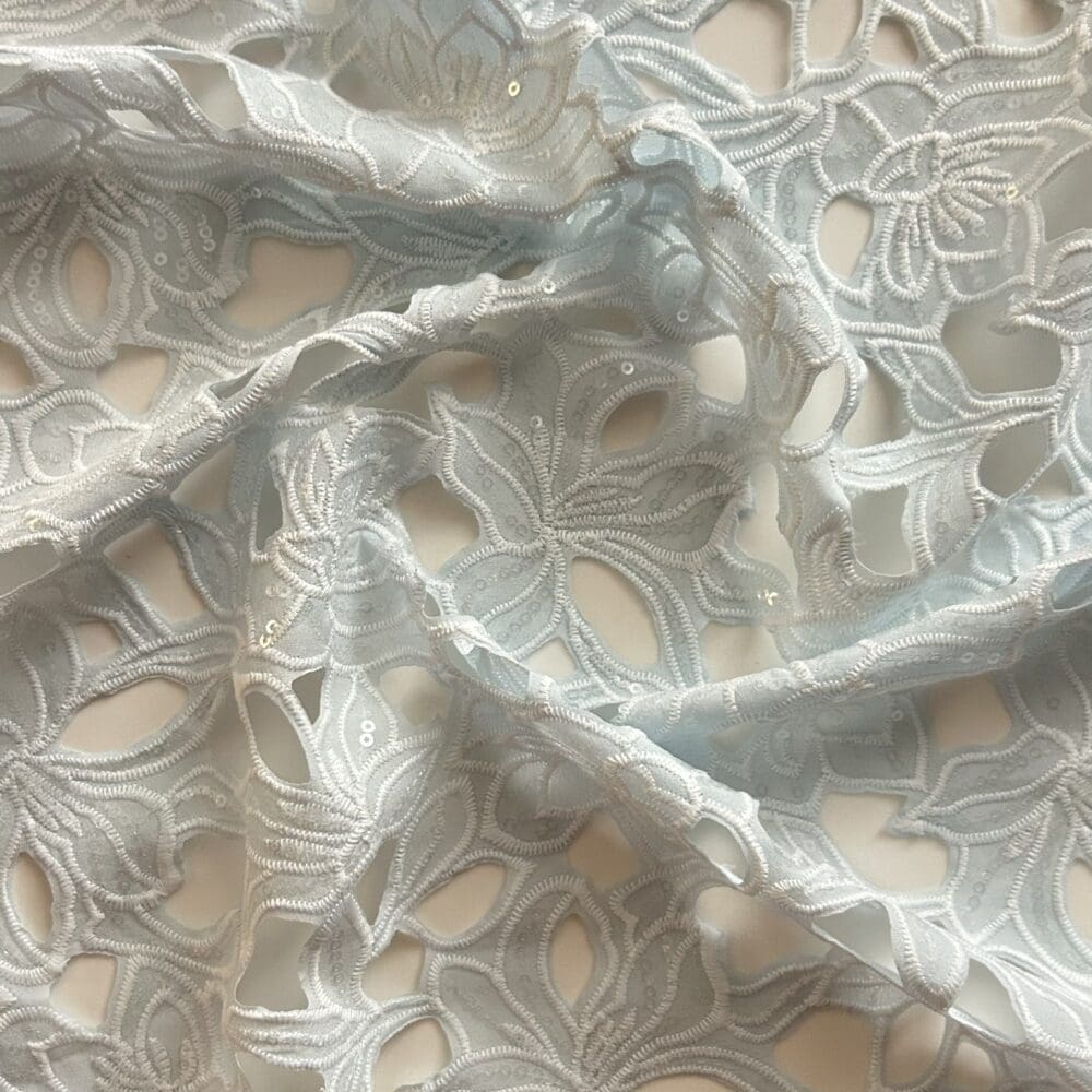 Crepe Lasercut Fabric