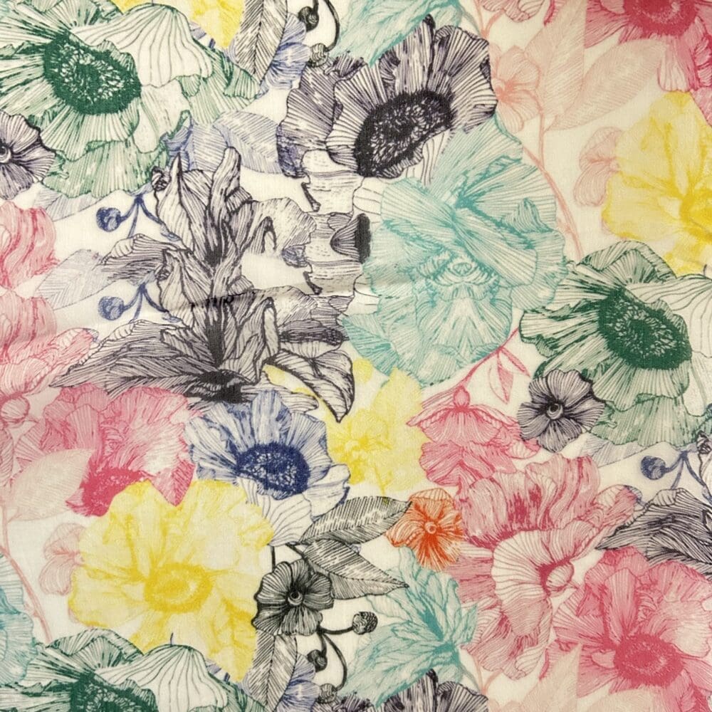 Silk Organza Print