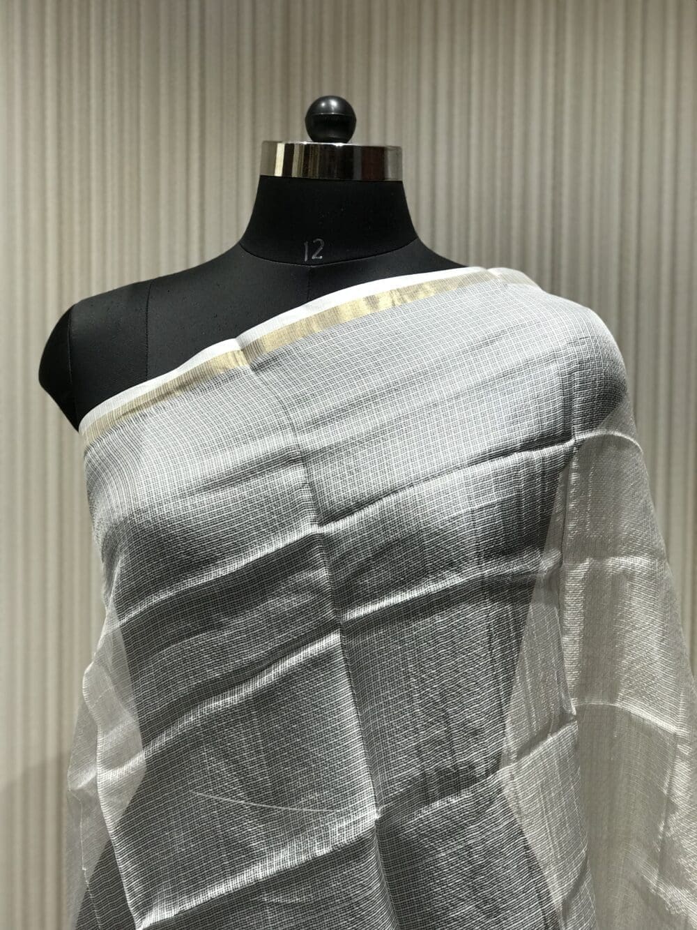 Kota Silk with Zari Border Dyeable Dupatta