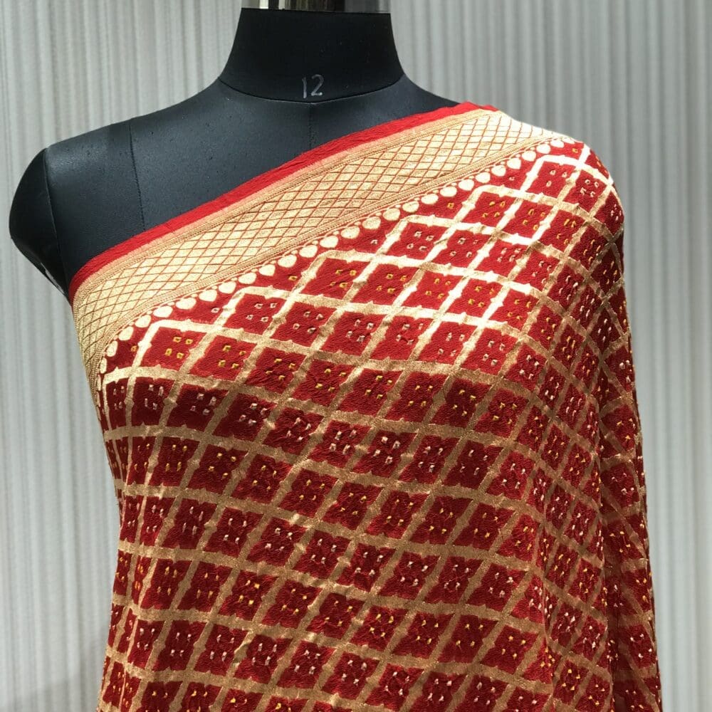 NEEMZARI SILK BANDHEJ DUPATTA