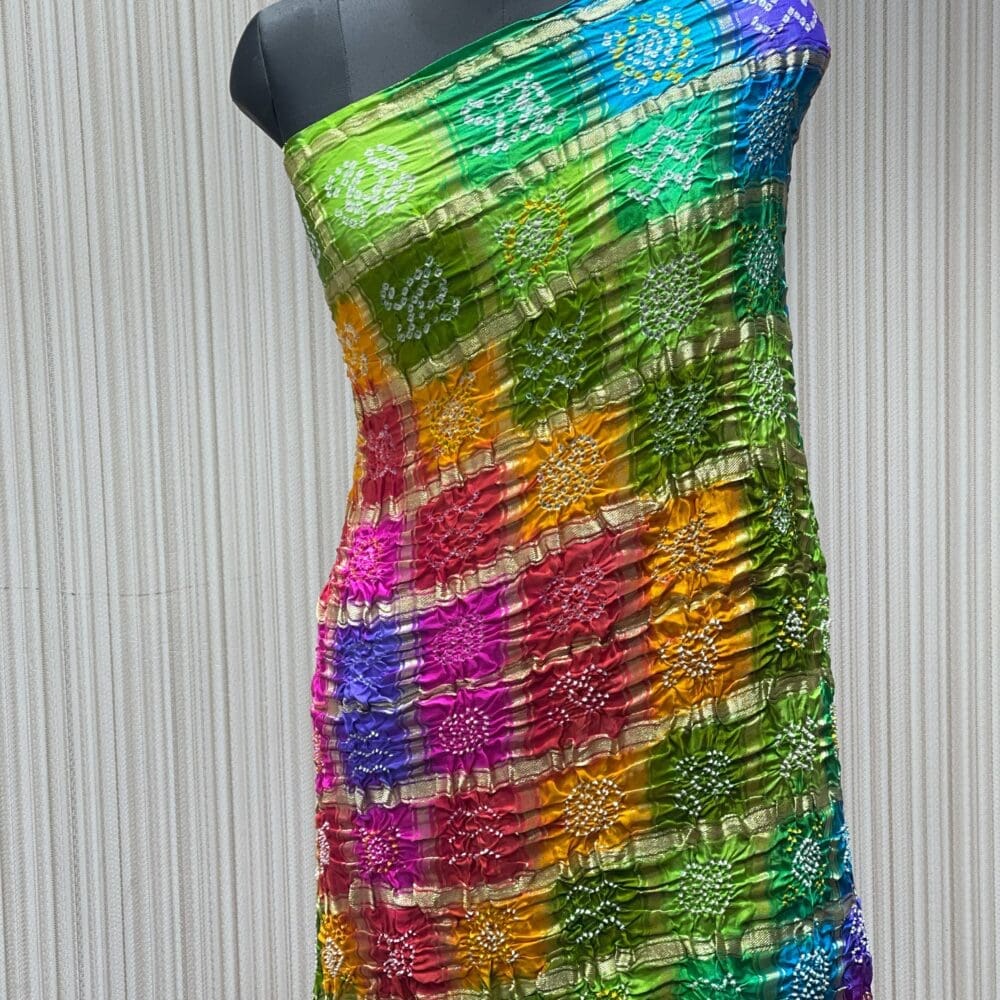 GAZZI SILK GHATCHOLA BANDHEJ MULTI DUPATTA