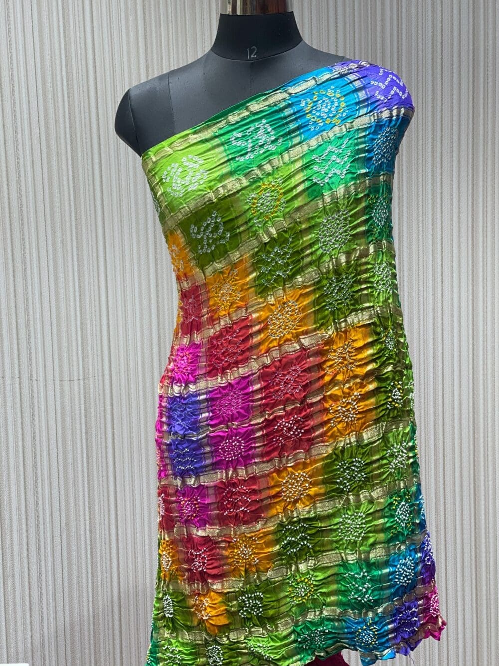 GAZZI SILK GHATCHOLA BANDHEJ MULTI DUPATTA