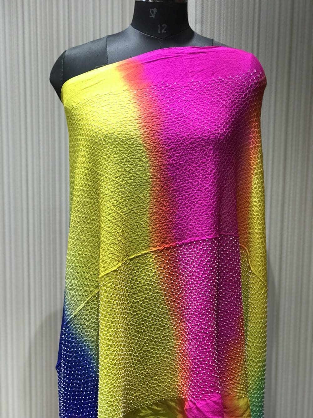 SILK HEAVY BANDHEJ MULTI COLOR DUPATTA