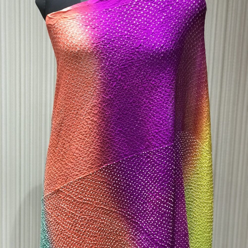 Silk Heavy Bandhej Multicolor Dupatta