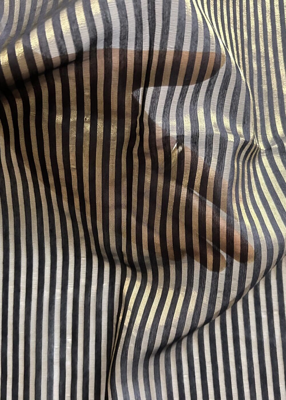 Chanderi Tissue Stripes - Image 2