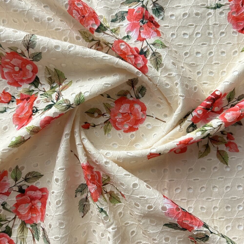 Printed Cotton Schiffli