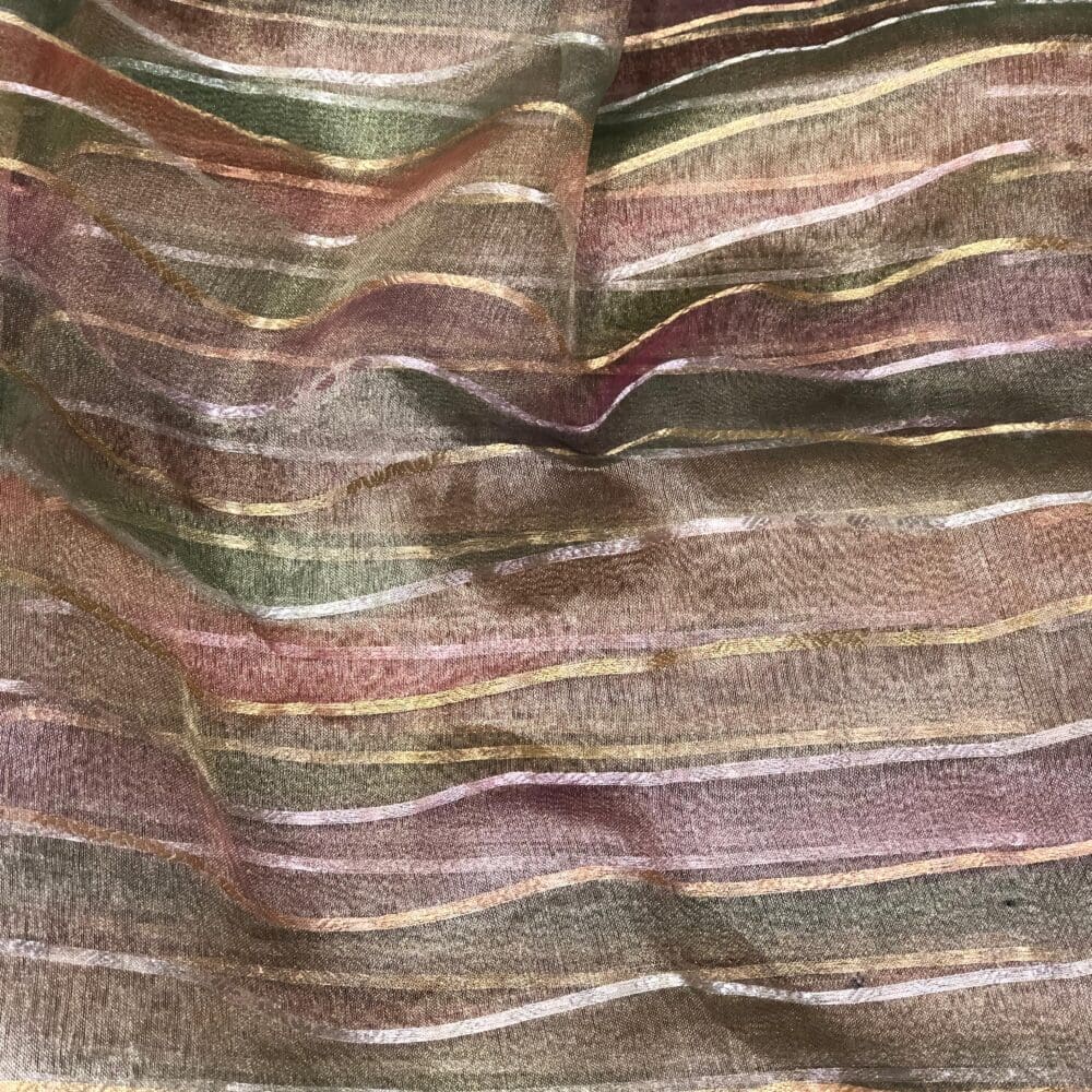 Pure Multicolour Silk Organza Tissue