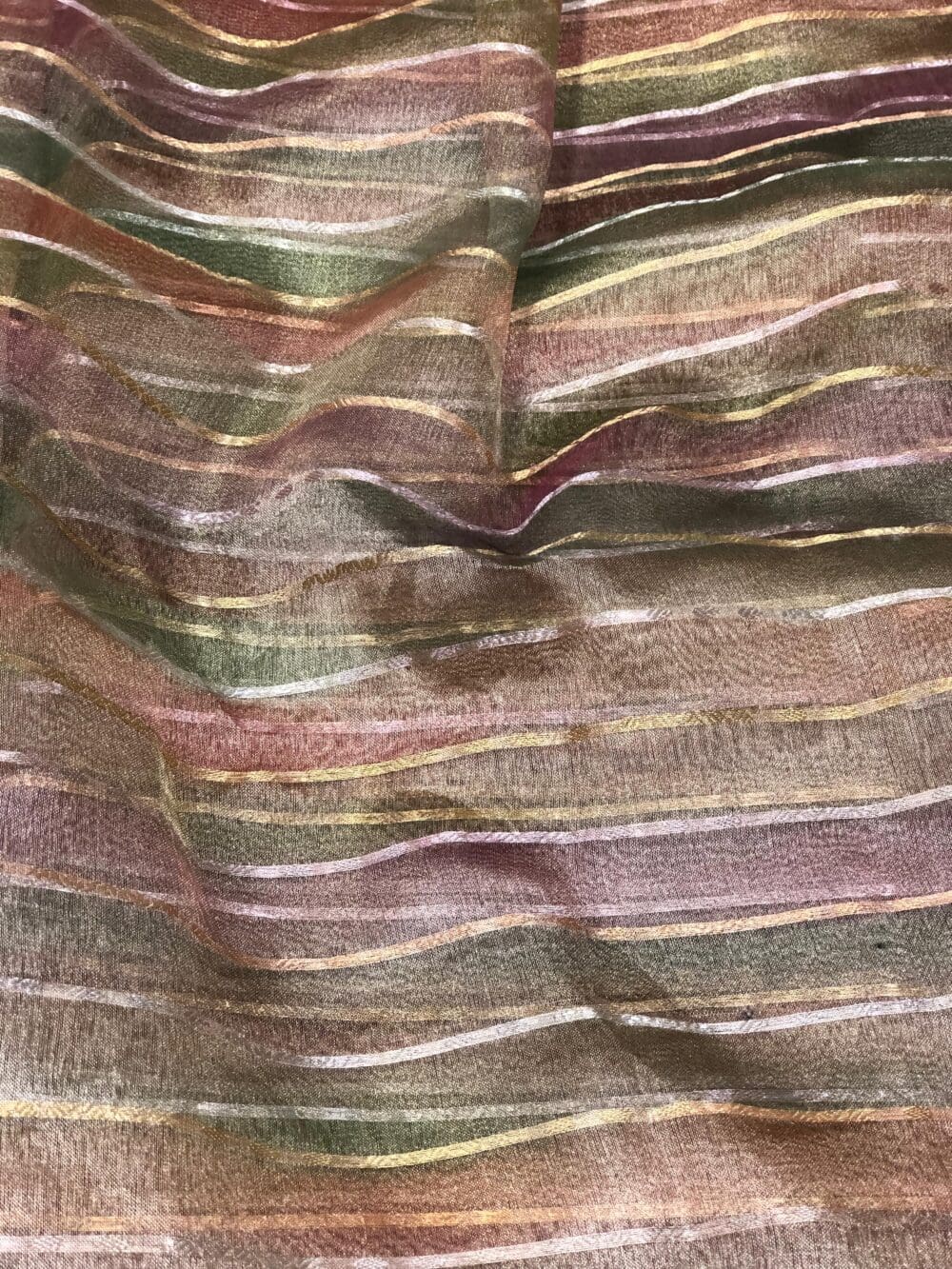 Pure Multicolour Silk Organza Tissue