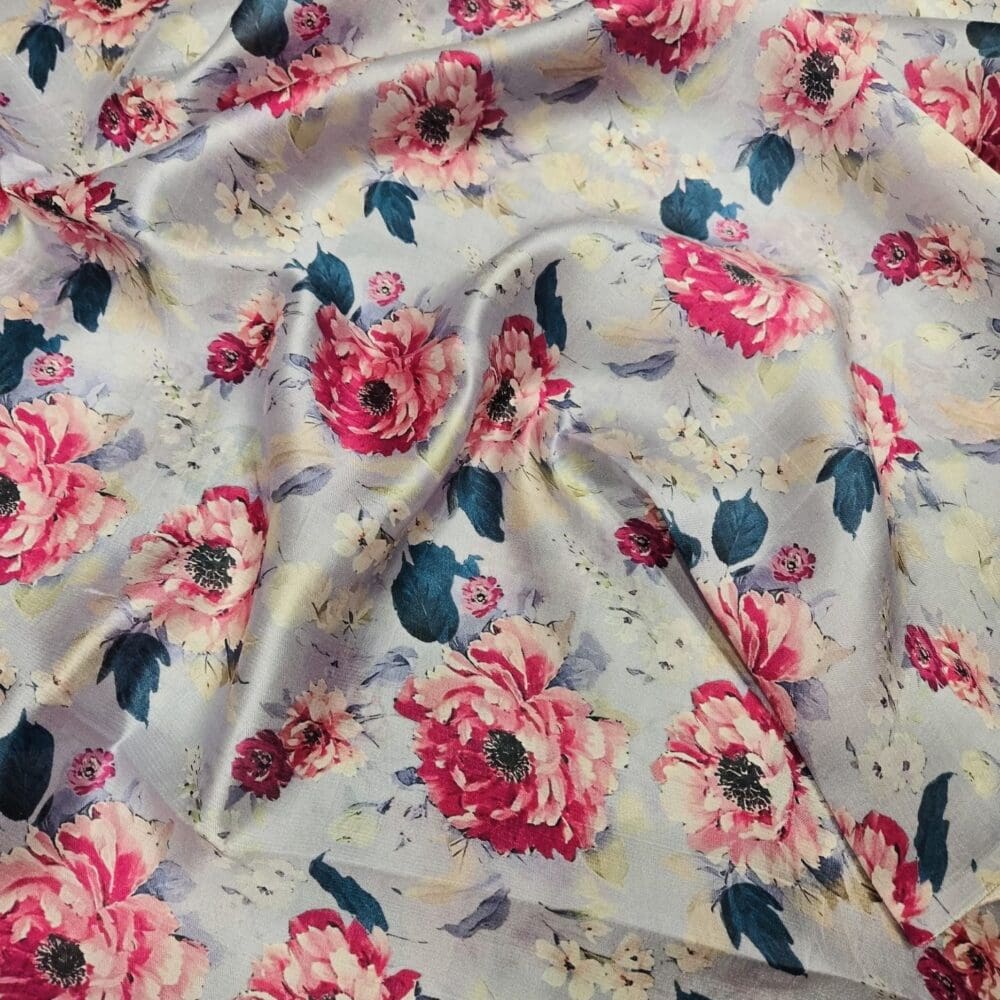 Italian Raw Silk Print