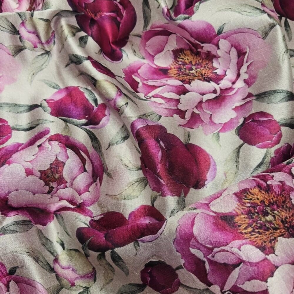 Italian Raw Silk Print