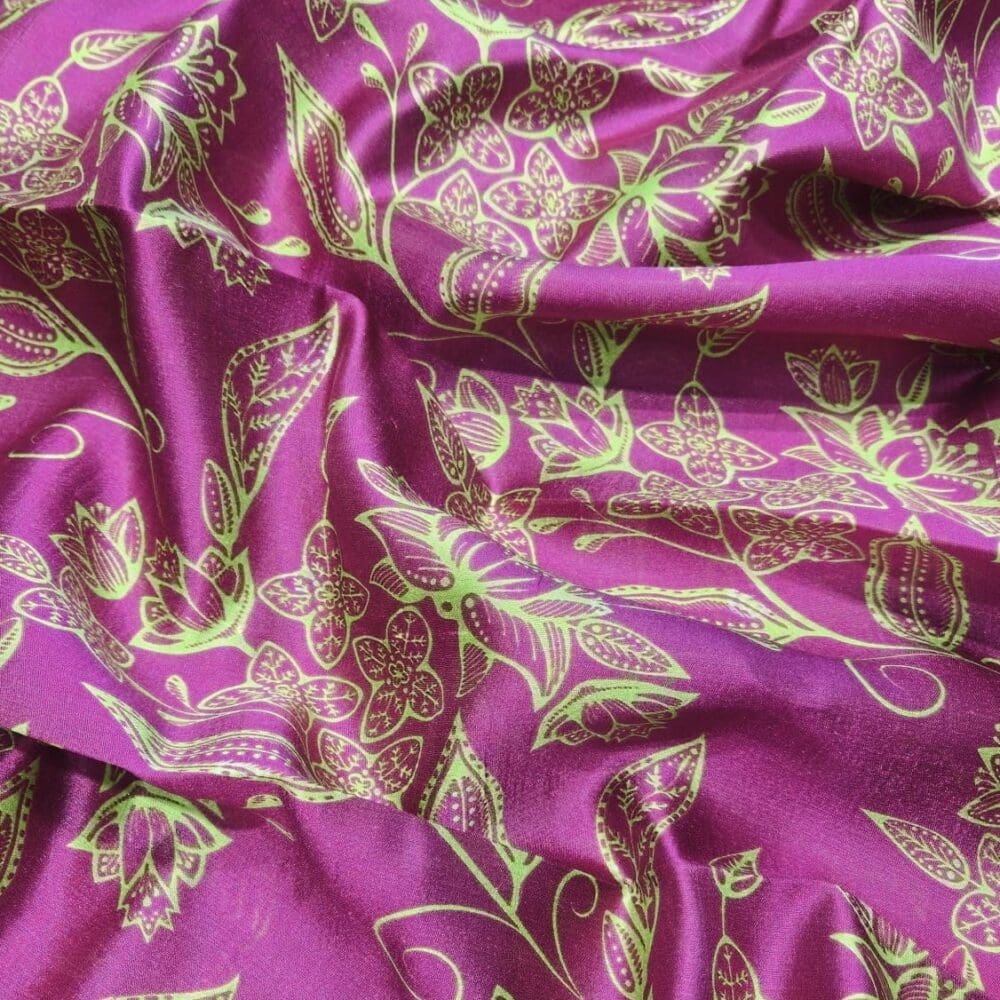 Italian Raw Silk Print