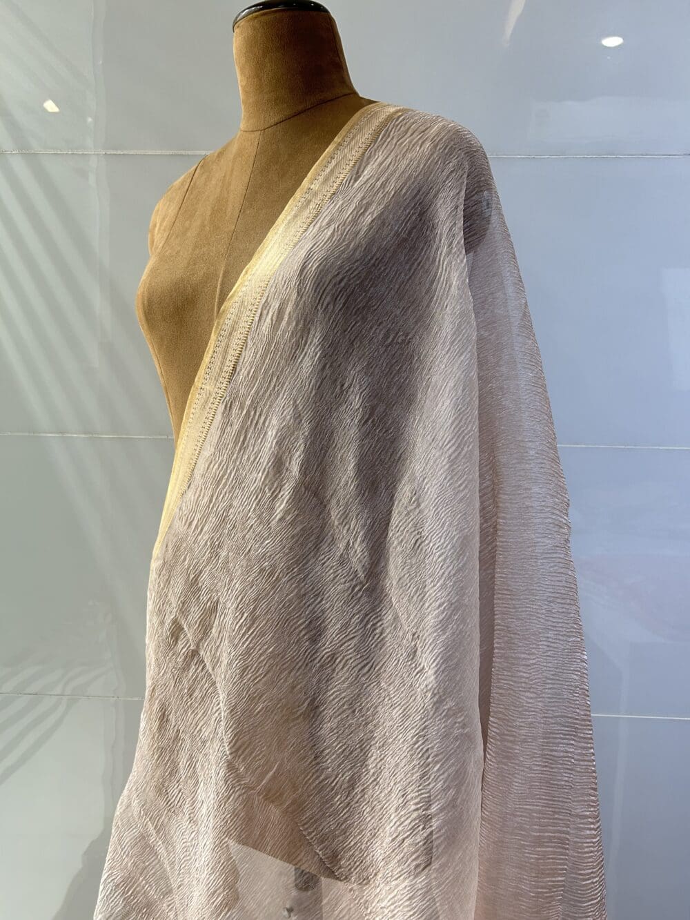 Crushed Silk Tissue Dupatta - Image 3