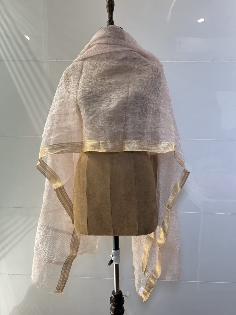 Crushed Silk Tissue Dupatta