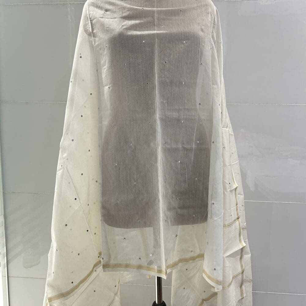 IMG_2957 Chanderi Silk Mukaish Dyeable Dupatta