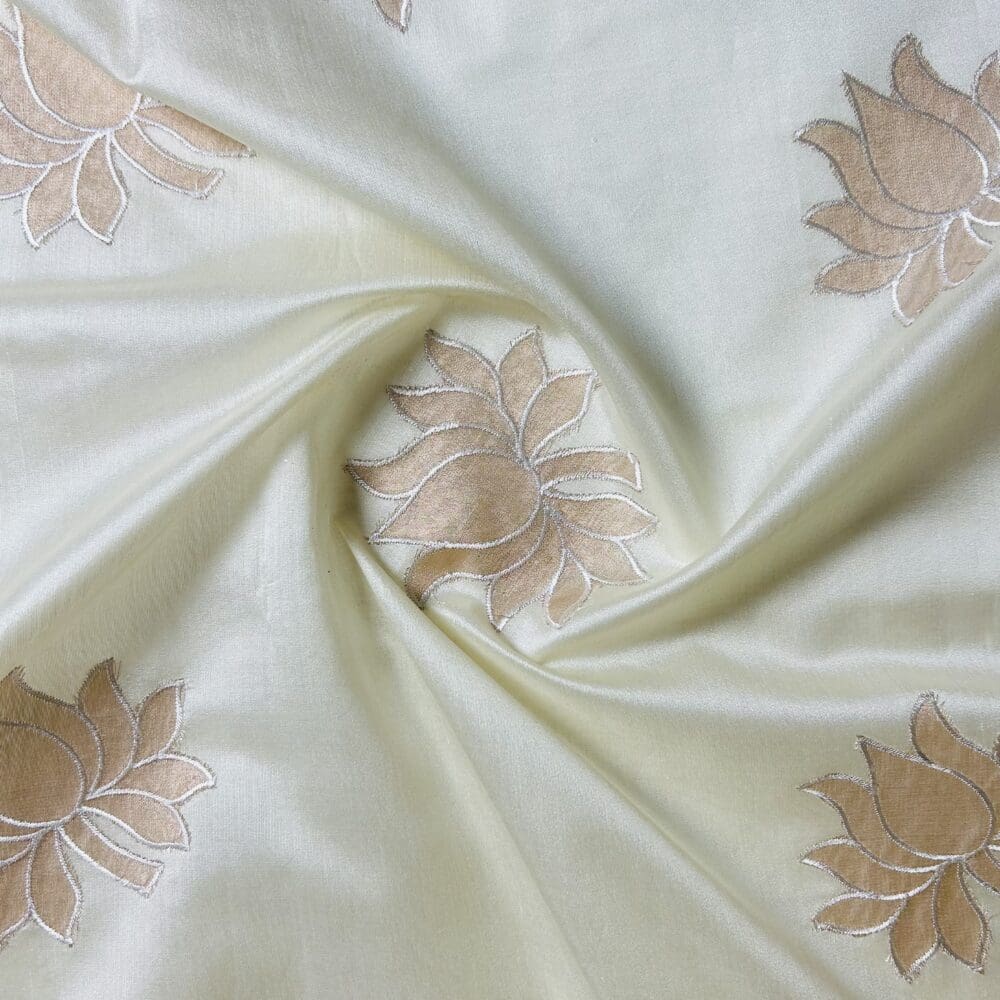 Spun Chanderi Tissue Cutwork