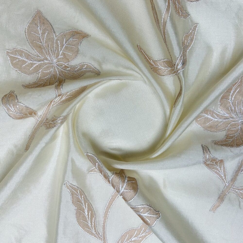 Spun Chanderi Tissue Cutwork