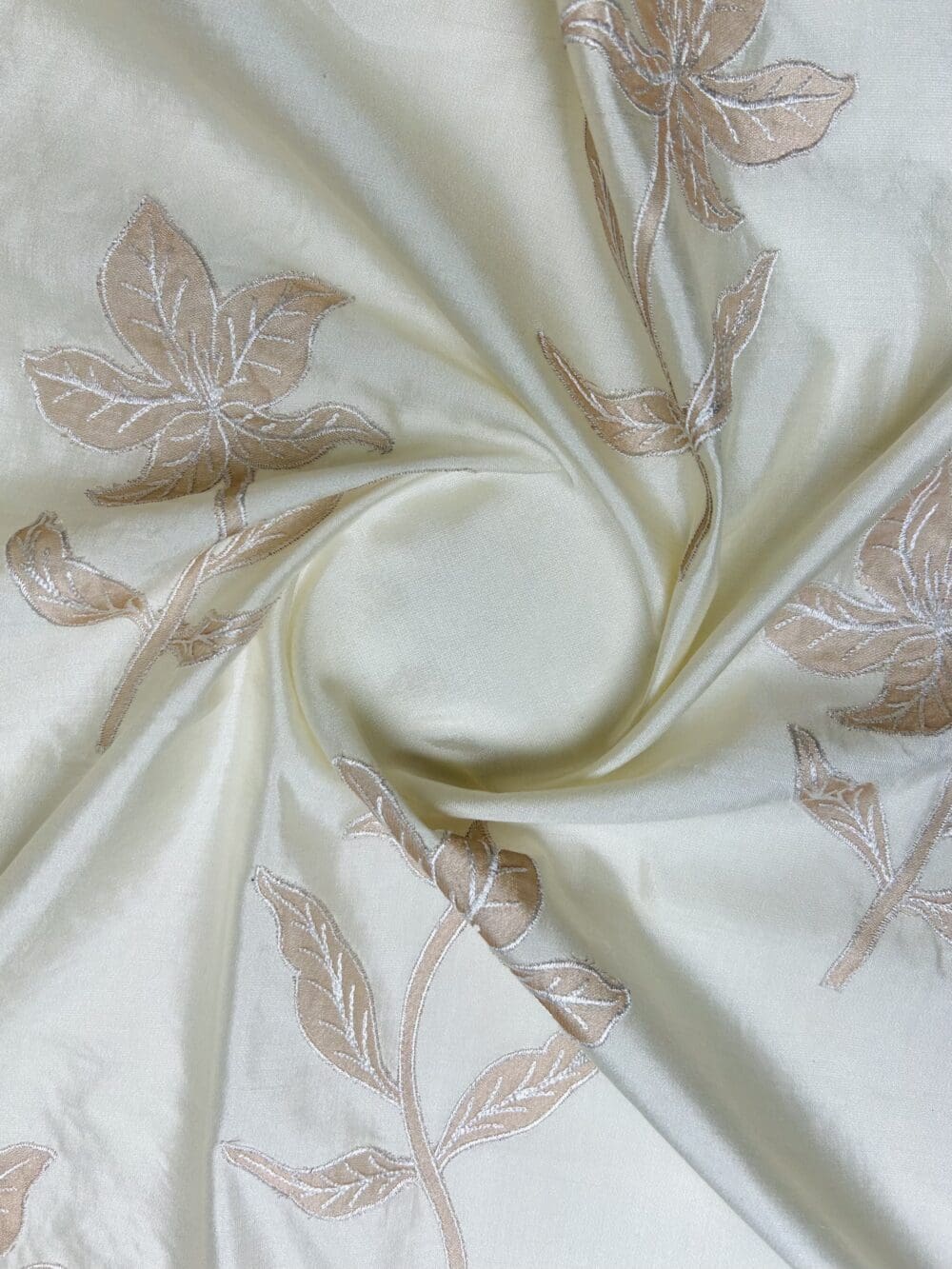 Spun Chanderi Tissue Cutwork