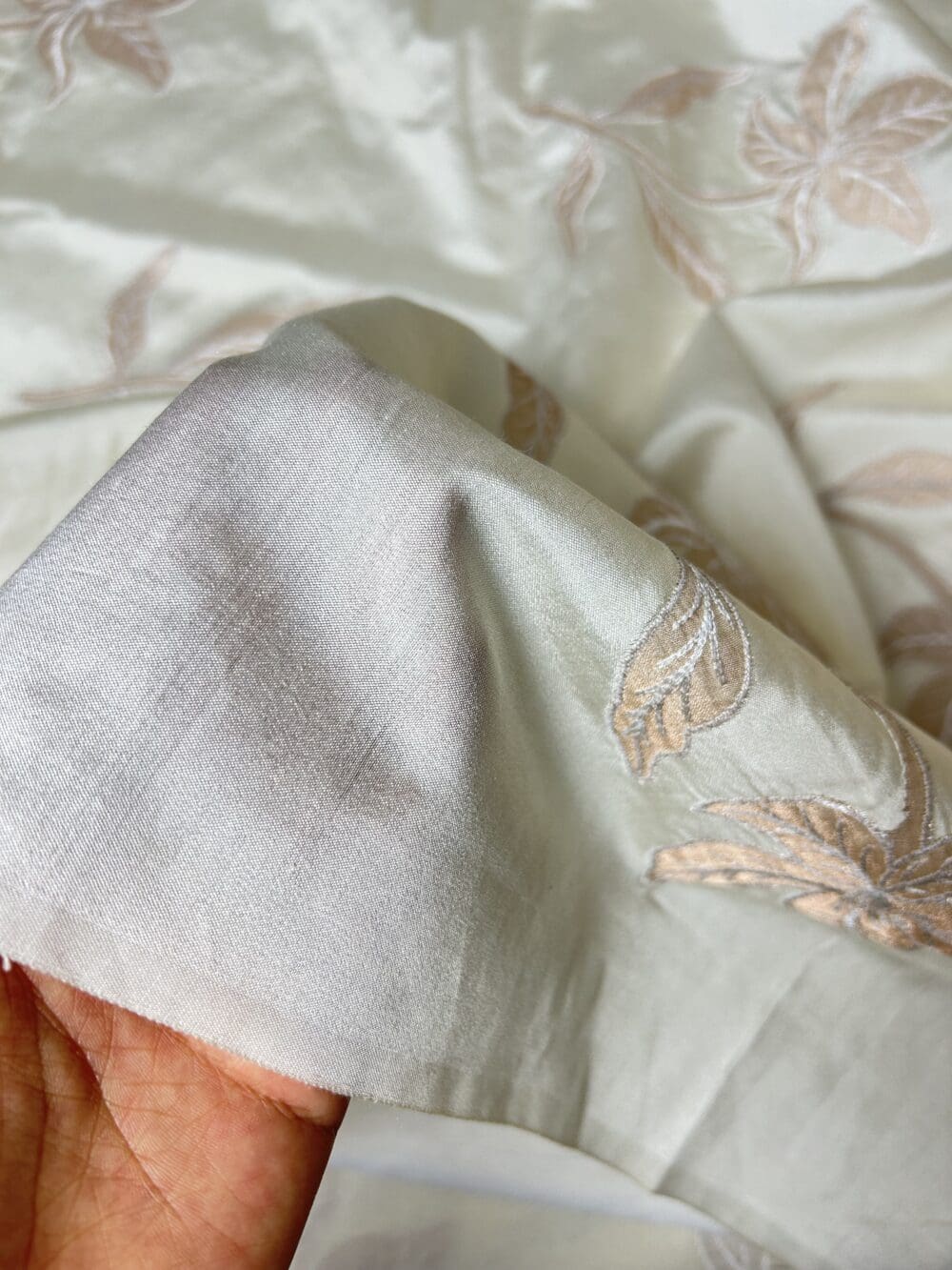 Spun Chanderi Tissue Cutwork - Image 4