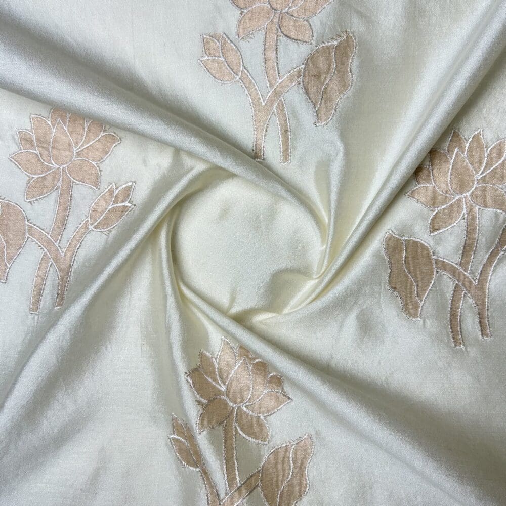 Spun Chanderi Tissue Cutwork