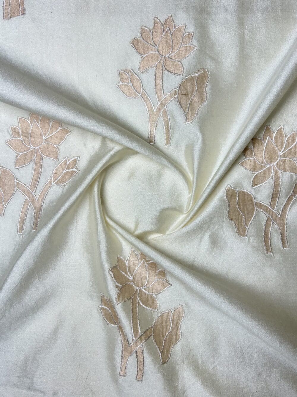 Spun Chanderi Tissue Cutwork