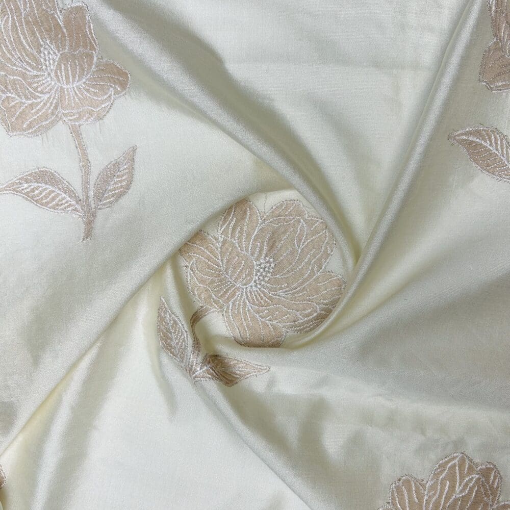 Spun Chanderi Tissue Cutwork