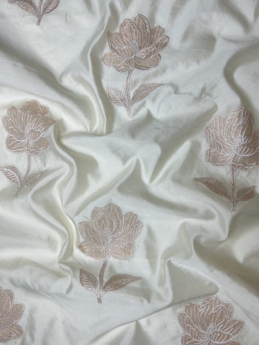 Spun Chanderi Tissue Cutwork - Image 2