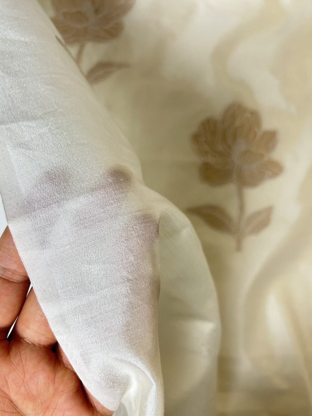 Spun Chanderi Tissue Cutwork - Image 4