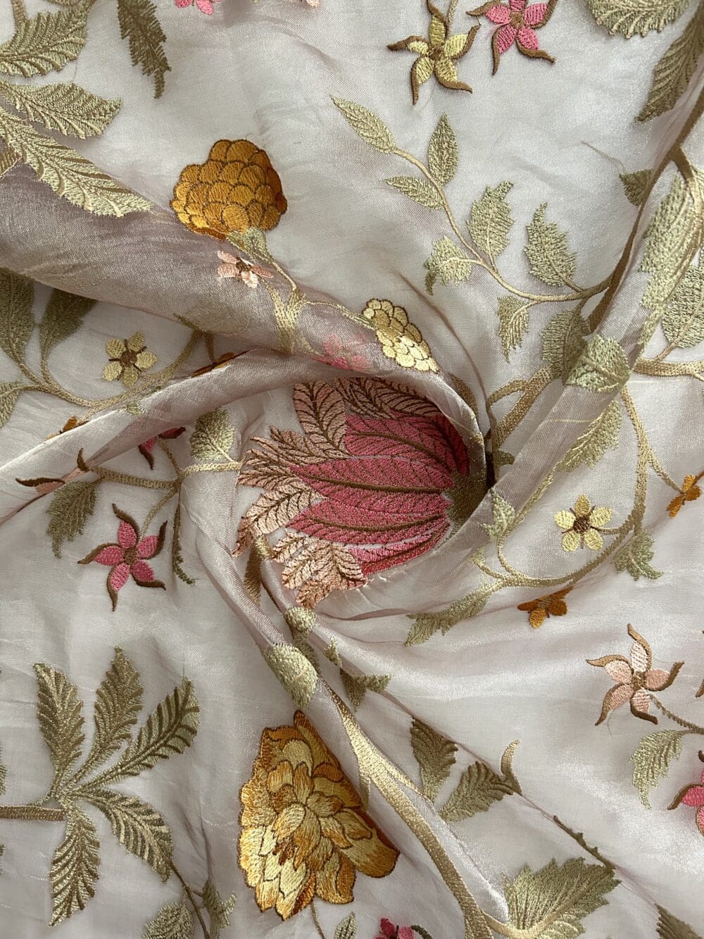 Silk Tissue Embroidery
