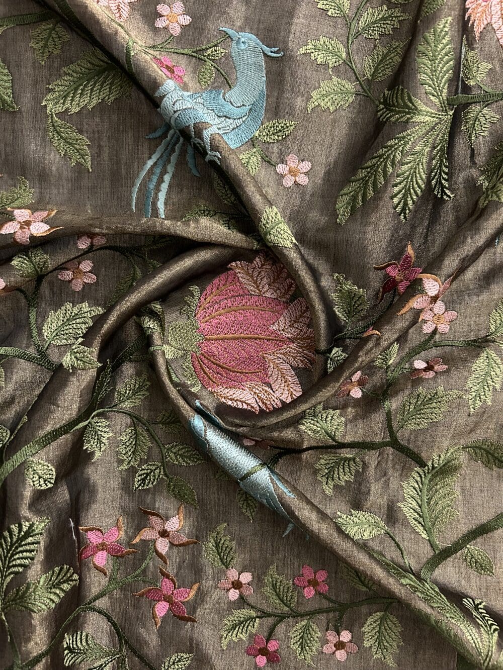 Silk Tissue Embroidery