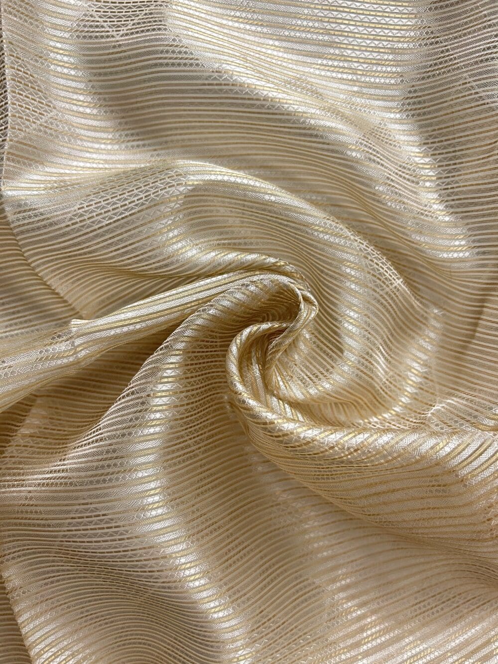 Pure Silk Tissue Jacquard