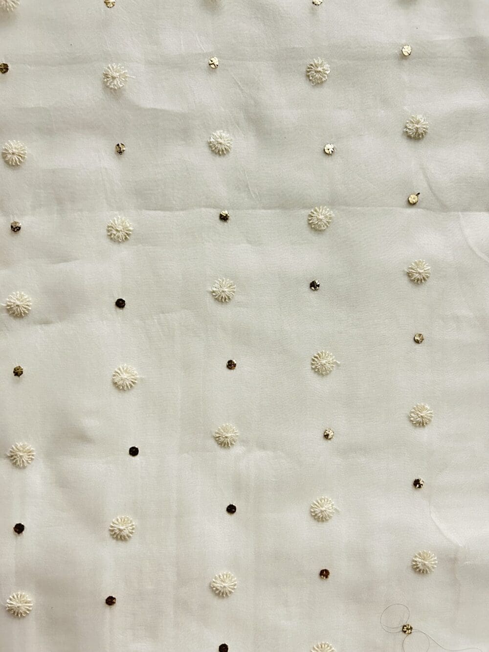 Silk Organza Mukaish Embroidery - Image 4