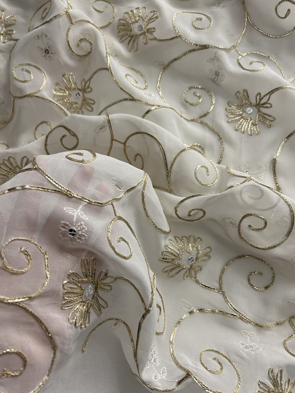 Georgette Gota Embroidery - Image 2