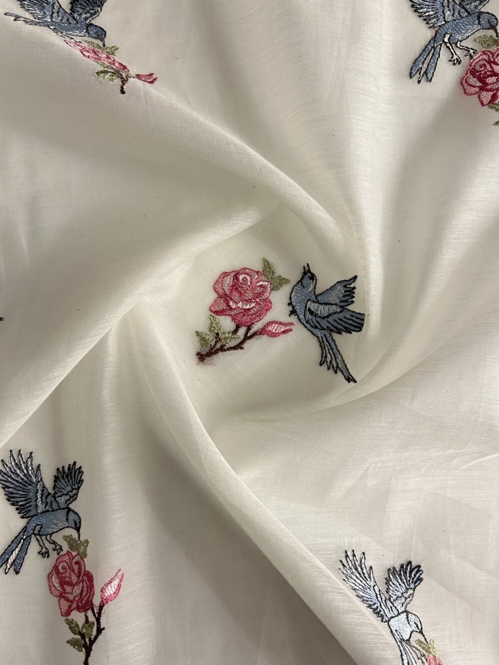 Silk Chanderi Embroidery