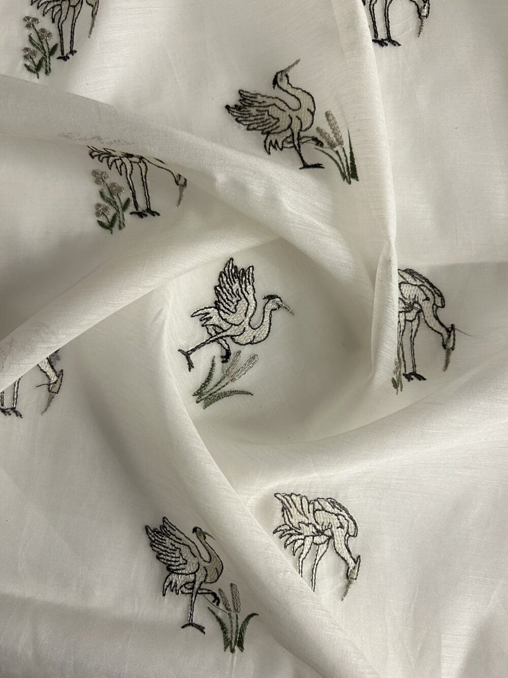 Silk Chanderi Embroidery