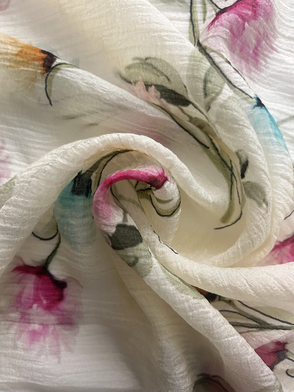 Pure Italian Silk Crush Chiffon Print
