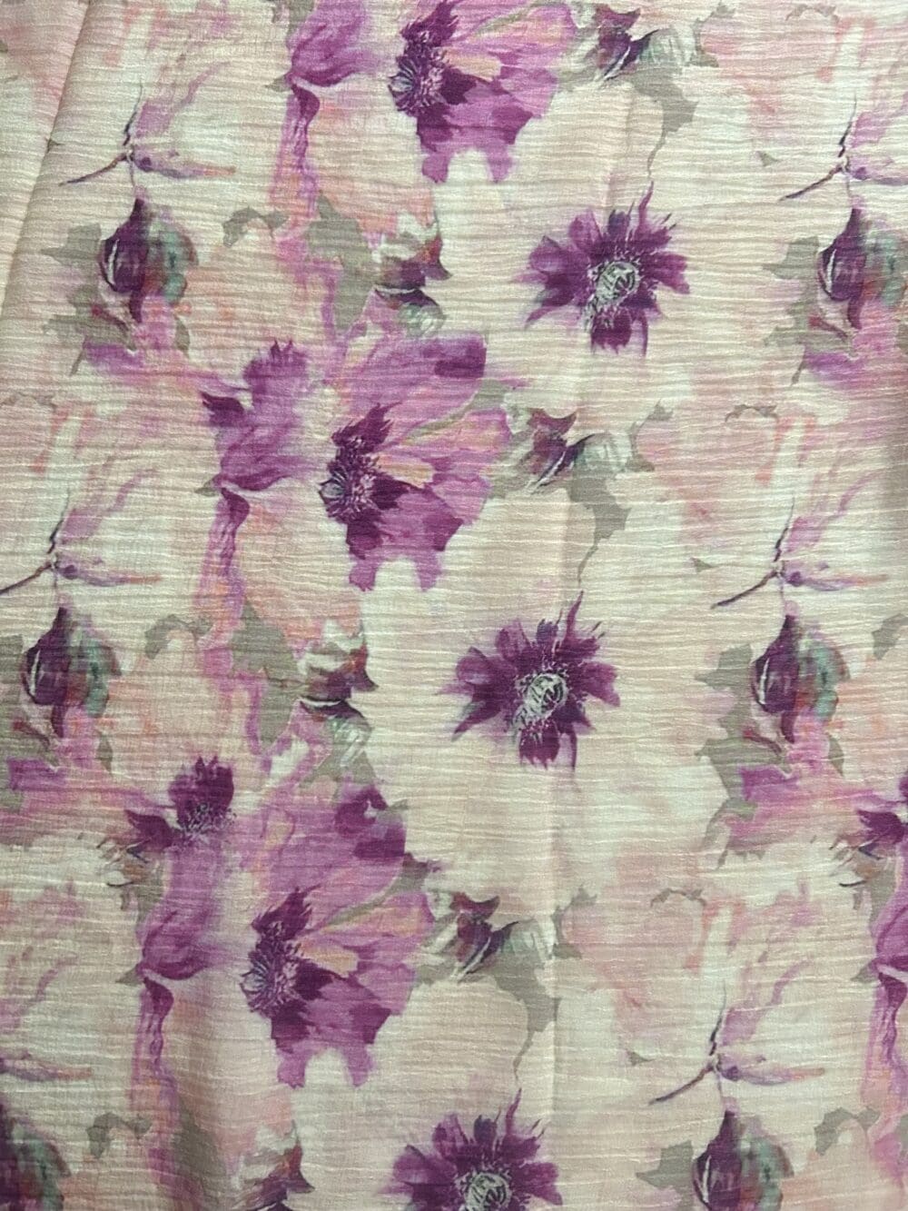 Pure Italian Silk Crush Chiffon Print - Image 3