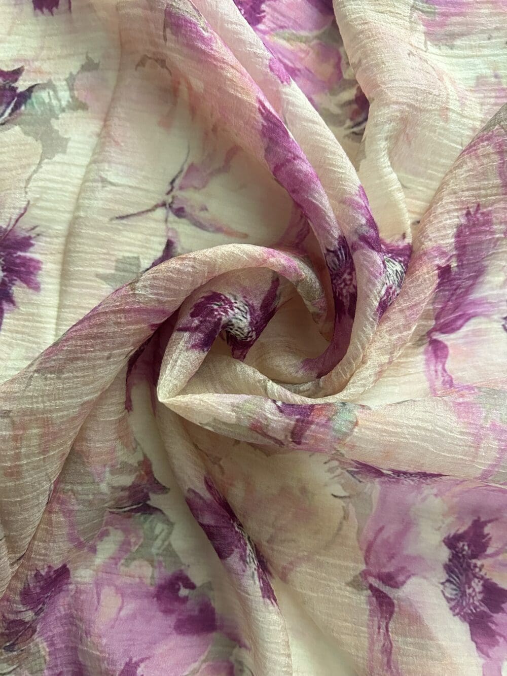 Pure Italian Silk Crush Chiffon Print