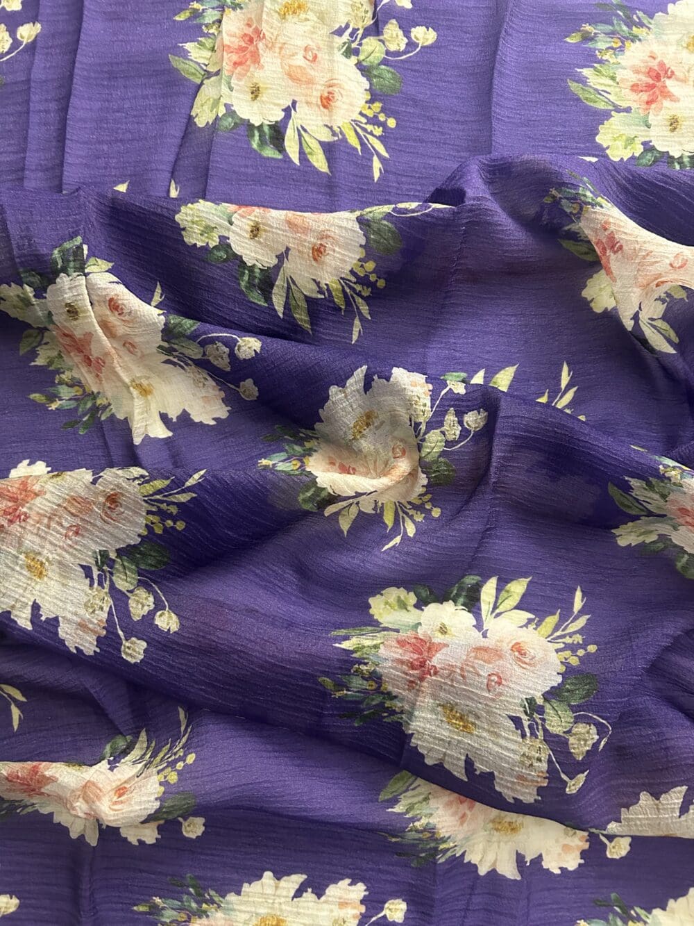 Pure Italian Silk Crush Chiffon Print - Image 3