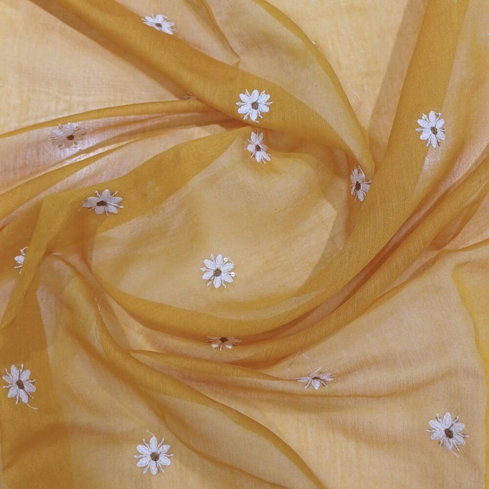 Silk Chanderi Embroidery